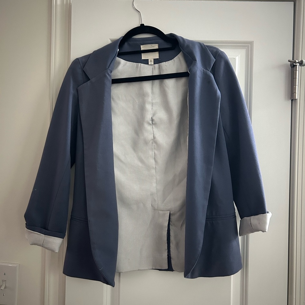 Silence + Noise vintage blue blazer